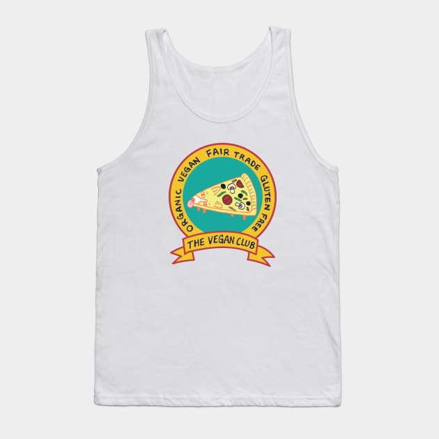 The Vegan Club: corgi pizza Tank Top by juliawudesign